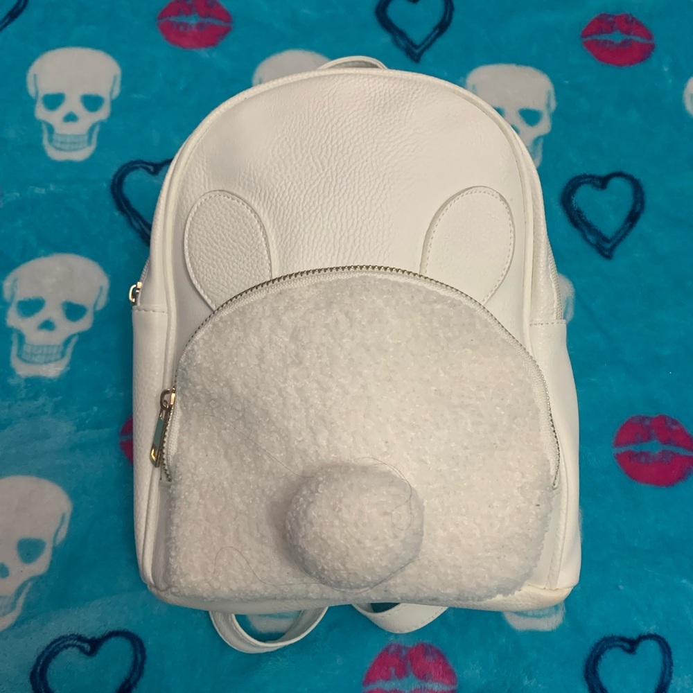 White Girls/Womens Bunny Backpack